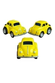 METAL ÇEK BIRAK SARI RENK MİNİ VOSVOS ARABA 5 CM HEDİYE KOLEKSİYON - 1