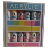 SUDOR AKRILIK BOYA12x70ML SET CHALK NORM SD150-X15 - 1