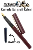 Kaligrafi Kalemi 1 Adet Kartuşlu Kesik Uçlu Dolma Kalem Calligraphy Kalem Seti Hat Yazma Tasarım Sanat Kalemi Hattat - 1