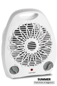 Goldmaster Summer Beyaz 2000 Watt Isıya Dayanıklı Sıcak Ilık Soğuk Devrilme Emniyetli Isıtıcı Fan - 1