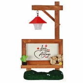 Sincap Çerçeveli Işıklı Biblo Sincap Puf Yastık - 4