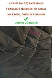 Araba Arka Koltuk Koruma Sıvı Geçirmez Kedi Köpek Örtüsü Oto Araç Kılıfı Şilte Yatağı - 2