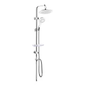 Tower Duş Sistemi 200X200Mm Kare Tepe Duşu+3 Yönlü Yönlendirici - 1