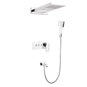 Ankastre Duş Seti 550X220 Mm Sus 304 Krom Şelale&Yağmur Panel Tepe Duşu - 1
