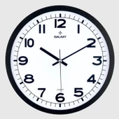 DUVAR SAATİ GALAXY YUVARLAK SİYAH - 1