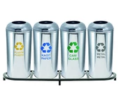 Geri Dönüşüm Kutusu 4Lü Pasl. Ø30*65Cm Gen:136,5Cm thumbnail 1