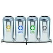 Geri Dönüşüm Kutusu 4Lü Pasl. Ø30*65Cm Gen:136,5Cm thumbnail 2