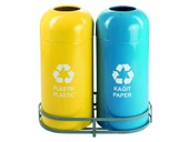 Geri Dönüşüm Kutusu 2Li Ø30*66Cm Gen:64Cm thumbnail 1