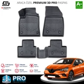 S-Dizayn Renault Clio 5 3D Pro Havuzlu Paspas 2019 Üzeri A+ Kalite - 9