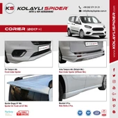 Ford Courier Ön Tampon Çıtası 2 Prç Krom 2017 ve Sonrası - 2