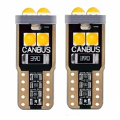 Dekoratif led ampul T10-6SMD 3030 CANBUS 12V çift turuncu / LAAM866 thumbnail 1