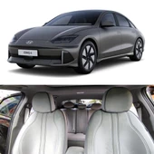 Bod Hyundai IONIQ 6 Oto Koltuk Koruyucu Kılıf Marin Serisi Gri - 1