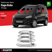 S-Dizayn Ford Courier Krom Kapı Kolu 4 Kapı 2014-2022 thumbnail 1