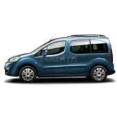 S-Dizayn Peugeot Partner Tepee Krom Cam Çıtası 2 Prç 2008-2018 - 1