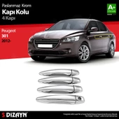 S-Dizayn Peugeot 301 Krom Kapı Kolu 4 Kapı 2012-2017 thumbnail 1