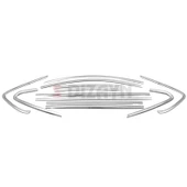 S-Dizayn Opel Astra J HB Krom Cam Çerçeve Seti 12 Prç 2010-2015 (Bütün-Formlu) A+ Kalite - 2