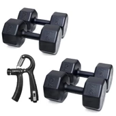 PS SPOR 2 SET DAMBIL (7 KG X 2 ADET- 10 KG X 2 ADET )+ AYARLANABİLİR SAYAÇLI EL YAYI - 1