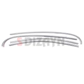 S-Dizayn Renault Fluence Krom Cam Üst Çıtası 4 Prç 2010-2016 - 2
