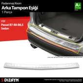 S-Dizayn VW Passat B7 Sw Krom Arka Tampon Eşiği 2011-2015 - 2