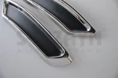 S-Dizayn VW Passat B8 Krom Egzoz Görünümü Difüzör R Line Still 2 Parça 2015-2019 - 9