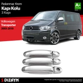 S-Dizayn VW T5 Transporter Krom Kapı Kolu 3 Kapı 2003-2010 thumbnail 1