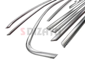 S-Dizayn VW Jetta Krom Cam Çerçeve Seti 12 Prç. 2011-2019 A+ Kalite - 2