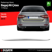 S-Dizayn Skoda Superb Krom Bagaj Alt Çıtası 2015-2023 - 1
