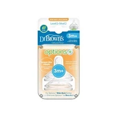 Dr.Brown's 2. Aşama Geniş Wide Ağız Biberon Emziği (2 Adet) - 1