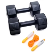 PS 5 KG DAMBIL X 2 ADET (10 KG) +  SAYAÇLI ATLAMA İPİ - 1
