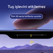 Apple iPhone 16 Serisi Uyumlu Metal Alaşımlı Hassas Dokunmatik Kamera Denetim Butonu Koruyucu - 8