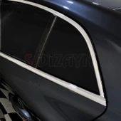 S-Dizayn Renault Megane 4 SD Krom Cam Üst Çıtası 6 Prç. 2016-2020 - 4