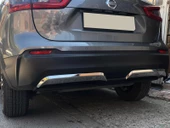 S-Dizayn Nissan Qashqai Krom Arka Difüzör 2 Prç. 2017-2021 - 2