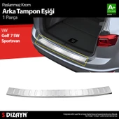 S-Dizayn VW Golf 7 SW Sportsvan Krom Arka Tampon Eşiği 2013-2020 - 1