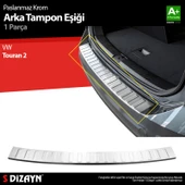 S-Dizayn VW Touran 2 Krom Arka Tampon Eşiği 2015 Üzeri - 1