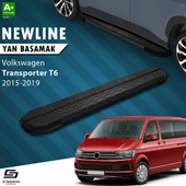 S-Dizayn VW Transporter T6 Kısa Şase NewLine Siyah Yan Basamak 213 Cm 2015-2019 A+ Kalite - 1