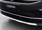 S-Dizayn VW Tiguan Krom Ön Tampon Çıtası 2020-2024 (Mat Krom) - 5