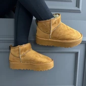 KÜRKLÜ PLATFORM TABAN KADIN BOT TABA - 3