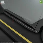 S-Dizayn Opel Combo E Uzun Şase Evo Siyah Yan Basamak 213 Cm 2018 Üzeri A+ Kalite - 6