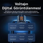 Usams US-CC158 125W (Type-C+USB) Üç Bağlantı Noktalı Hızlı Araç Şarj Soketi-Siyah - 8