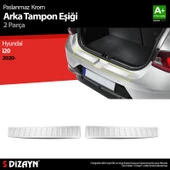 S-Dizayn Hyundai i20 Krom Arka Tampon Eşiği 2 Prç. 2020 Üzeri - 1