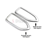 S-Dizayn Renault Captur 2 Krom İç Kapı Kolu Çerçevesi 4 Prç. 2020 Üzeri (Mat Krom) thumbnail 5