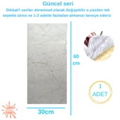 Renkli Duvarlar BS1725 Kendinden Yapışkanlı 1Adet 30x60cm Mermer Desenli Esnek Karavan Banyo Wc Duvar Kaplama Paneli thumbnail 2