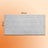 MCM Mutfak Tezgah Arası Seramik Dekor Piero PETEK BEYAZ 30x60 cm - 4