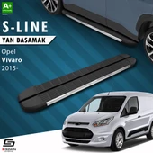 S-Dizayn Opel Vivaro B Kısa Şase S-Line Krom Yan Basamak 223 Cm 2015-2018 A+ Kalite - 1