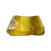 Plastik Şeffaf Sarı Sup Kaşık - Tatlı Dondurma Kaşığı - 12.5 Cm. - 50 Adetlik 10 Paket thumbnail 3