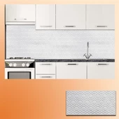 MCM Mutfak Tezgah Arası Seramik Dekor Piero PETEK BEYAZ 30x60 cm - 1