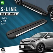 S-Dizayn Toyota C-HR S-Line Aluminyum Yan Basamak 173 Cm 2018-2023 A+ Kalite - 1