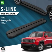 S-Dizayn Jeep Renegade S-Line Siyah Yan Basamak 173 Cm 2014 Üzeri A+ Kalite - 1