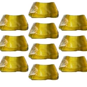 Plastik Şeffaf Sarı Sup Kaşık - Tatlı Dondurma Kaşığı - 12.5 Cm. - 50 Adetlik 10 Paket thumbnail 1