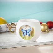 Royking Butterfly Porselen Kupa 300 ml CMT 003 - 1